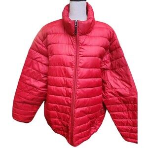 Royal Falcon Down Filled Vintage Puffer Coat Red Size Large